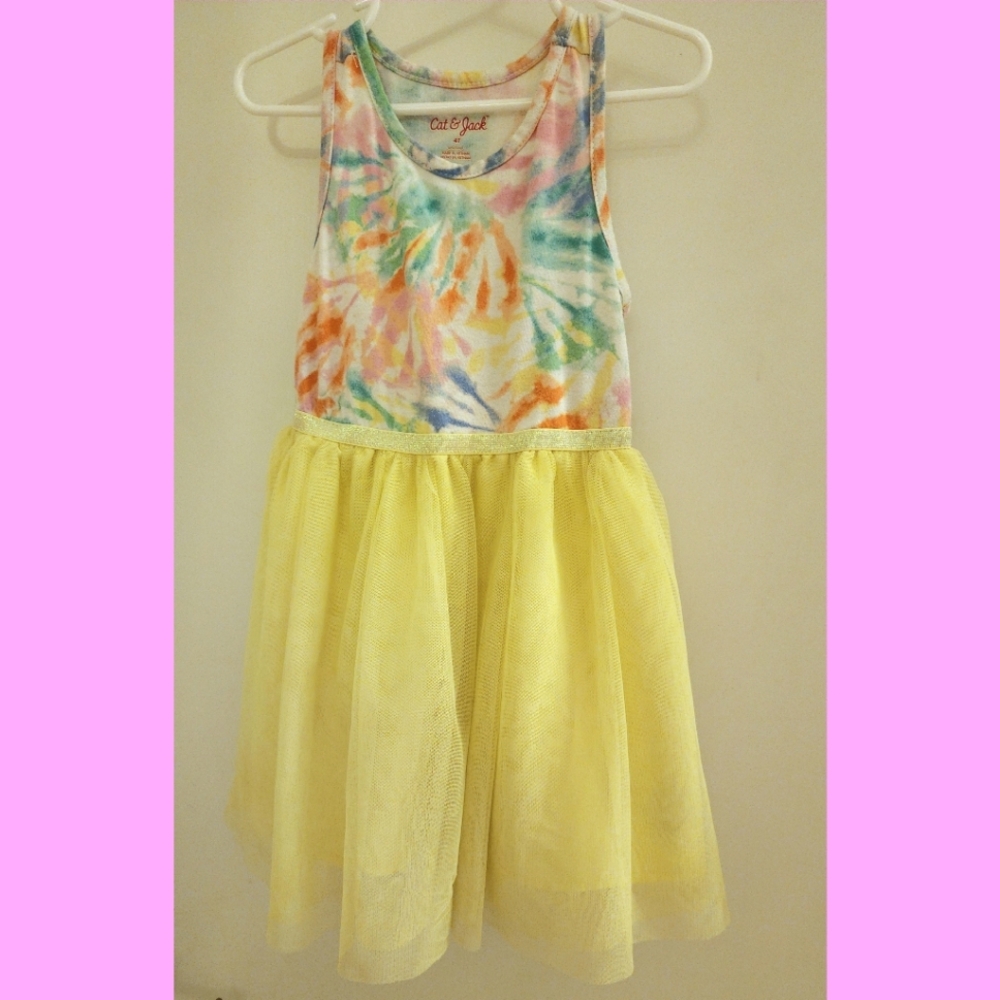 Cat and Jack tye Dye tulle tank top dress